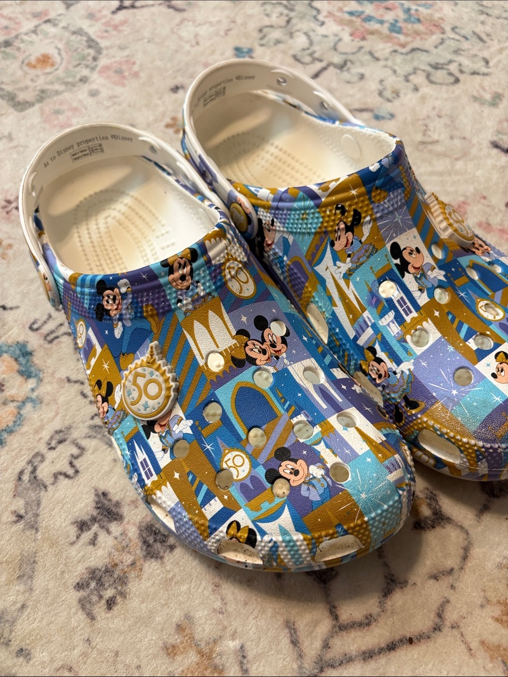 Walt Disney World 50th Anniversary Clogs for Adults by Crocs. Size women’s 10